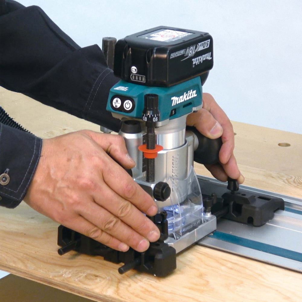 18V Cordless Brushless Router Trimmer with Variable Speed Control