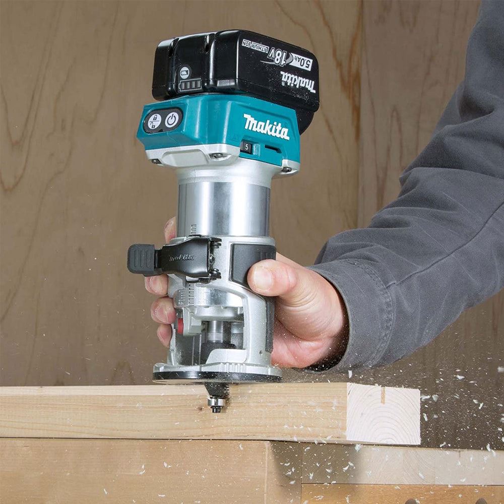 18V Cordless Brushless Router Trimmer with Variable Speed Control